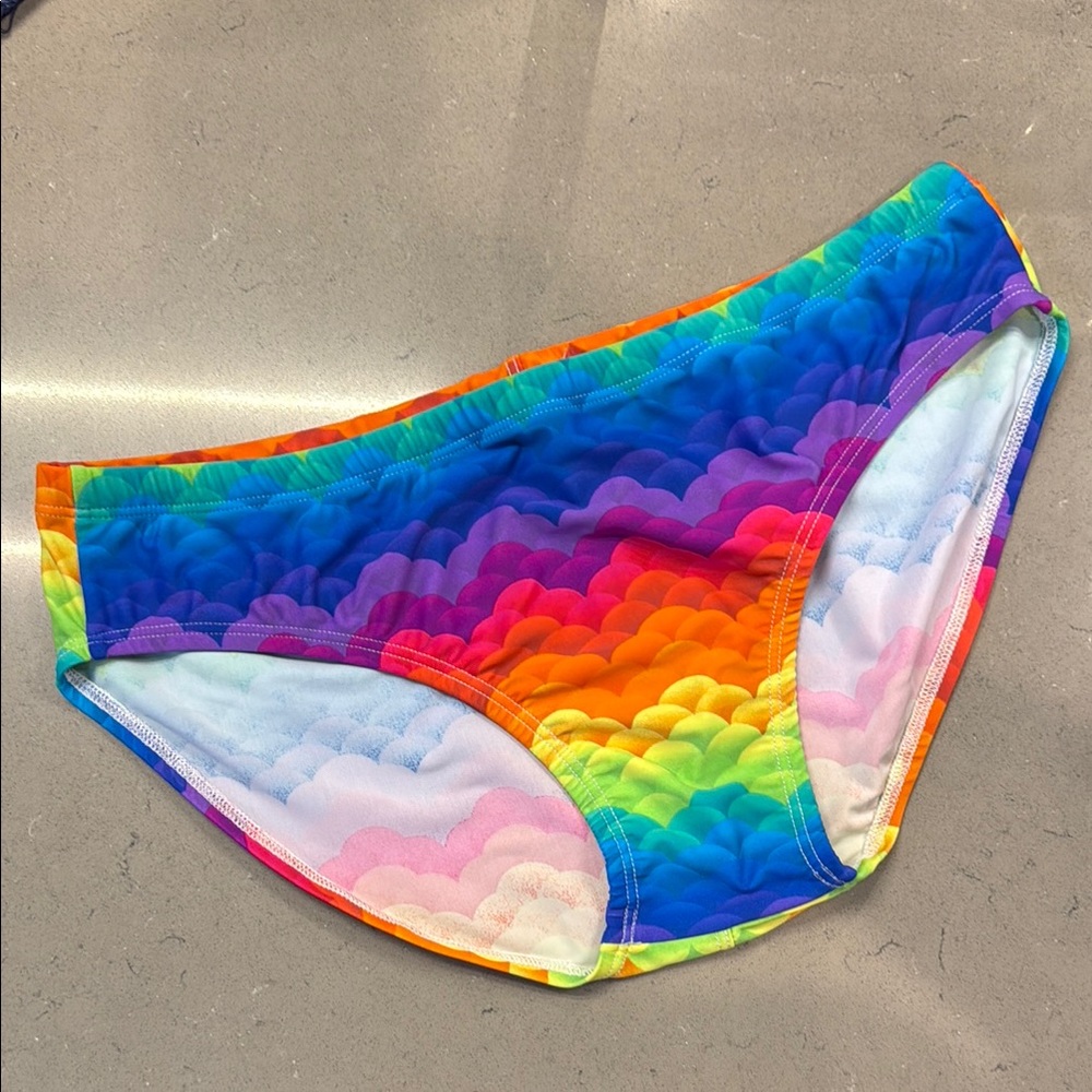 LASC Vibrant Rainbow swim brief speedo